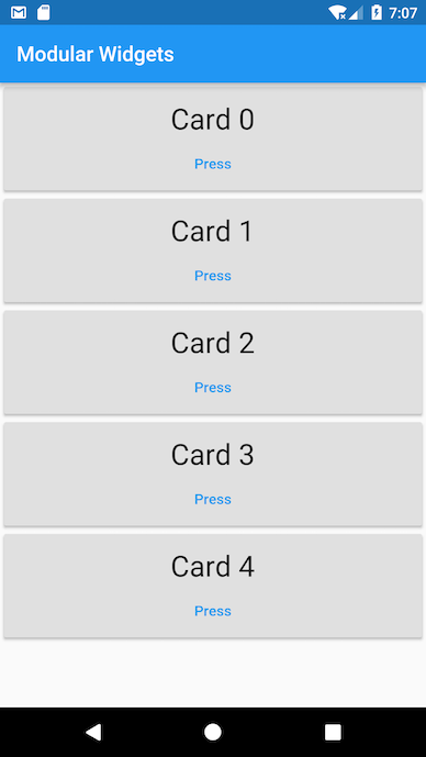 Custom cards on Android